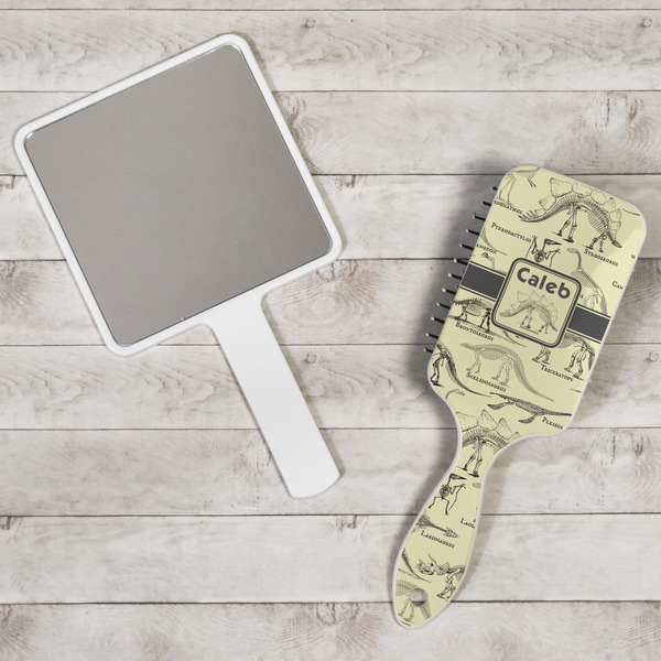 Dinosaur Skeletons Hair Brush - In Context