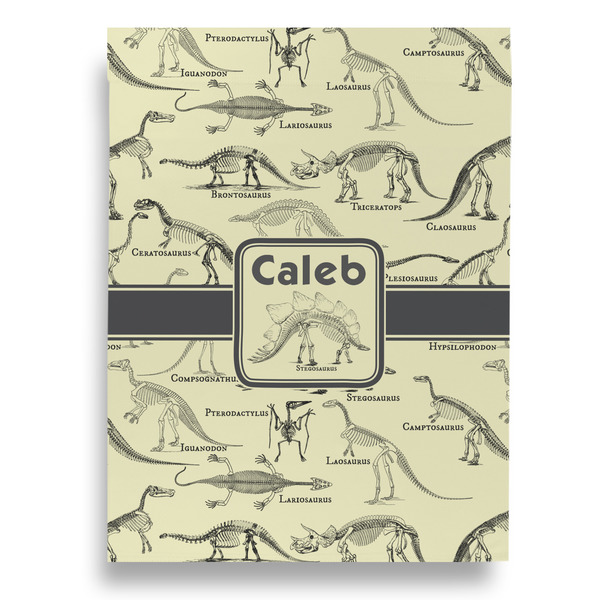 Dinosaur Skeletons House Flags - Single Sided - FRONT