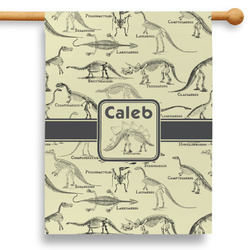 Dinosaur Skeletons 28" House Flag (Personalized)