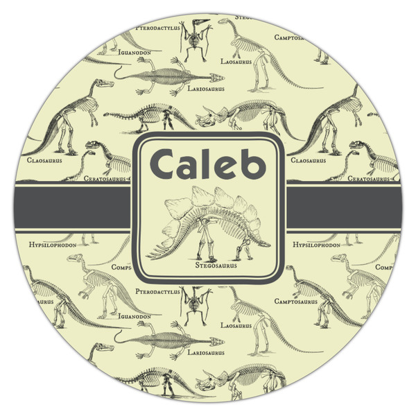Dinosaur Skeletons Icing Circle - Medium - Single