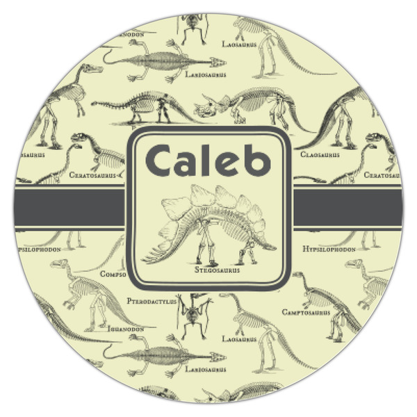 Dinosaur Skeletons Icing Circle - XSmall - Single