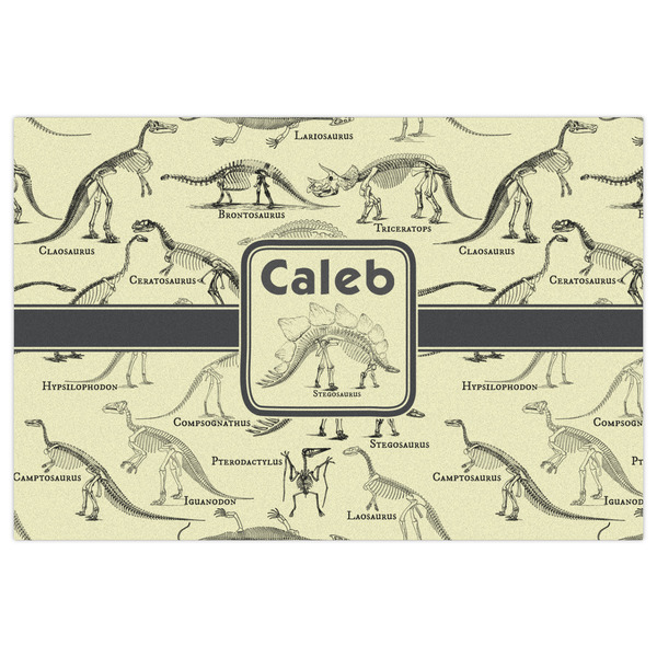 Dinosaur Skeletons Indoor / Outdoor Rug - 4'x6' - Front Flat