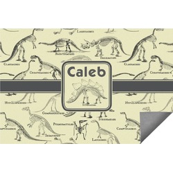Dinosaur Skeletons Indoor / Outdoor Rug - 5'x8' (Personalized)