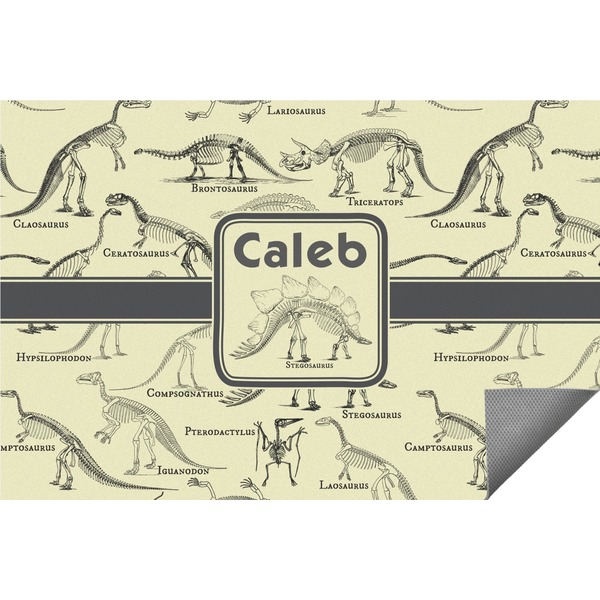 Custom Dinosaur Skeletons Indoor / Outdoor Rug - 5'x8' (Personalized)