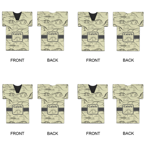 Dinosaur Skeletons Jersey Bottle Cooler - Set of 4 - APPROVAL