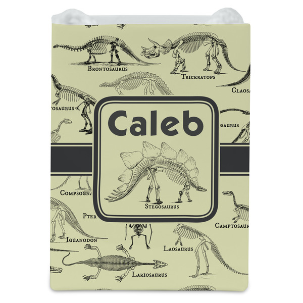 Dinosaur Skeletons Jewelry Gift Bag - Gloss - Front