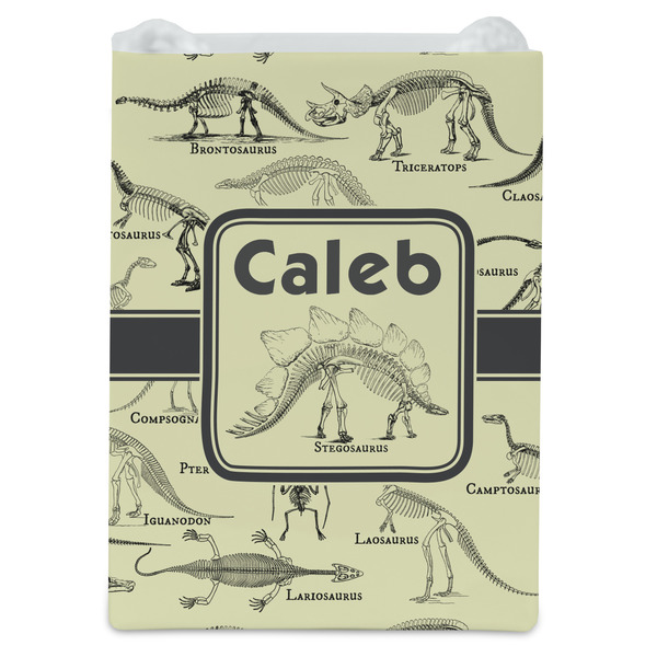 Dinosaur Skeletons Jewelry Gift Bag - Matte - Front