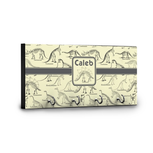 Dinosaur Skeletons Key Hanger - Front View with Hooks