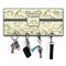 Dinosaur Skeletons Key Hanger w/ 4 Hooks w/ Graphics and Text