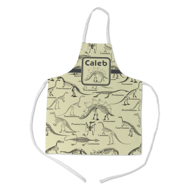 Custom Dinosaur Skeletons Kid's Apron - Medium (Personalized)