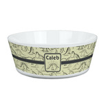 Dinosaur Skeletons Kid's Bowl (Personalized)