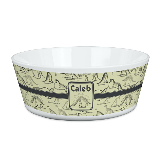 Custom Dinosaur Skeletons Kid's Bowl (Personalized)