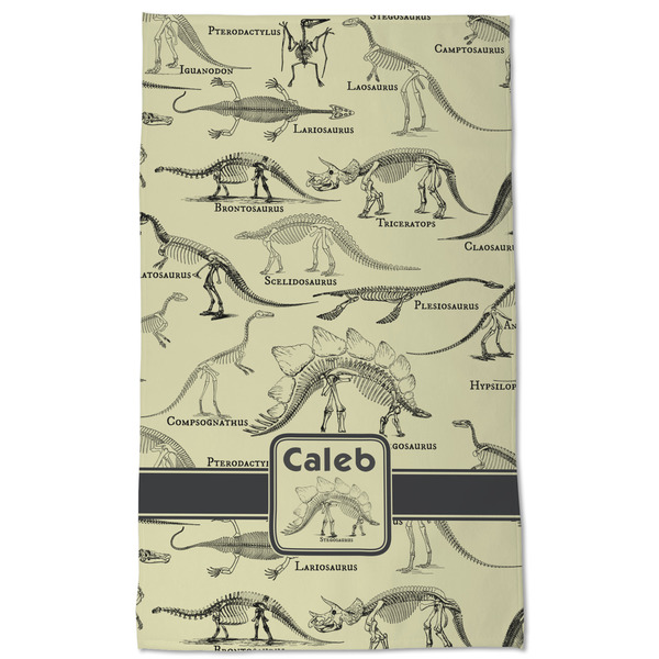 Dinosaur Skeletons Kitchen Towel - Poly Cotton - Full Front