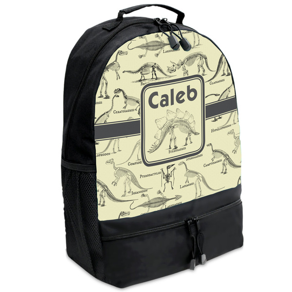 Custom Dinosaur Skeletons Backpacks - Black (Personalized)