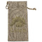 Dinosaur Skeletons Large Burlap Gift Bag - Front (Personalized)