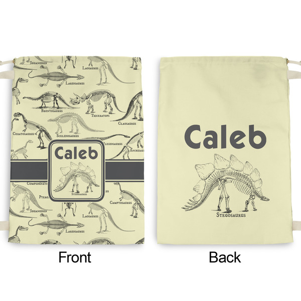 Dinosaur Skeletons Large Laundry Bag - Front & Back View