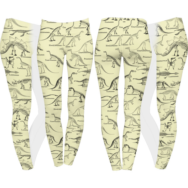 Dinosaur Skeletons Leggings Turn Around - Apvl