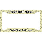 Dinosaur Skeletons License Plate Frame (Personalized)