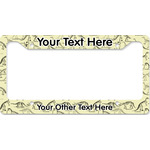 Dinosaur Skeletons License Plate Frame - Style B (Personalized)
