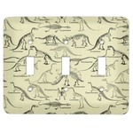 Dinosaur Skeletons Light Switch Cover (3 Toggle Plate)