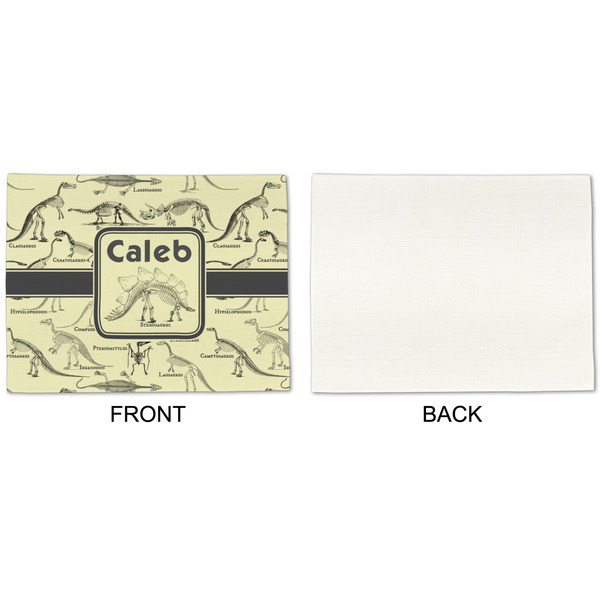 Dinosaur Skeletons Linen Placemat - APPROVAL Single (single sided)