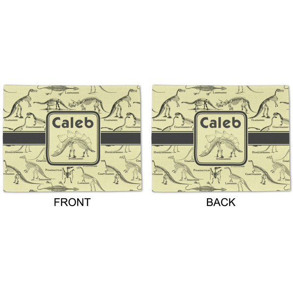 Dinosaur Skeletons Linen Placemat - APPROVAL (double sided)
