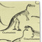 Dinosaur Skeletons Linen Placemat - DETAIL