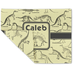 Dinosaur Skeletons Double-Sided Linen Placemat - Single w/ Name or Text