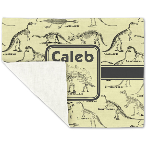 Dinosaur Skeletons Linen Placemat - Folded Corner (single side)
