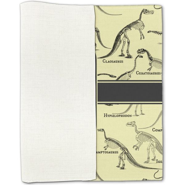 Dinosaur Skeletons Linen Placemat - Folded Half