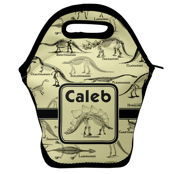 Custom Dinosaur Skeletons Lunch Bag w/ Name or Text