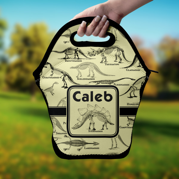 Dinosaur Skeletons Lunch Bag - Hand