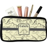 Dinosaur Skeletons Makeup / Cosmetic Bag - Small (Personalized)