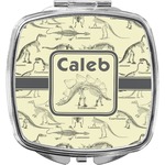 Dinosaur Skeletons Compact Makeup Mirror (Personalized)