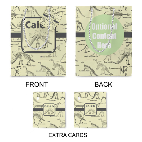 Dinosaur Skeletons Medium Gift Bag - Approval