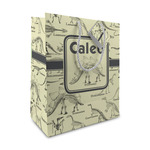 Dinosaur Skeletons Medium Gift Bag (Personalized)