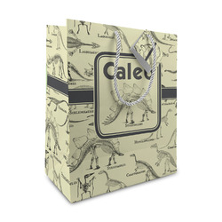 Dinosaur Skeletons Medium Gift Bag (Personalized)