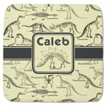 Dinosaur Skeletons Memory Foam Bath Mat - 48"x48" (Personalized)
