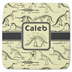 Dinosaur Skeletons Memory Foam Bath Mat - 48"x48" (Personalized)