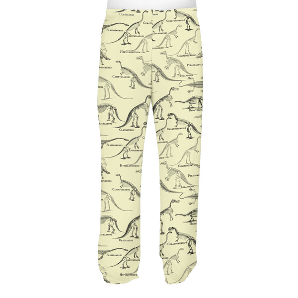 Dinosaur Skeletons Men's Pjs Back - on model