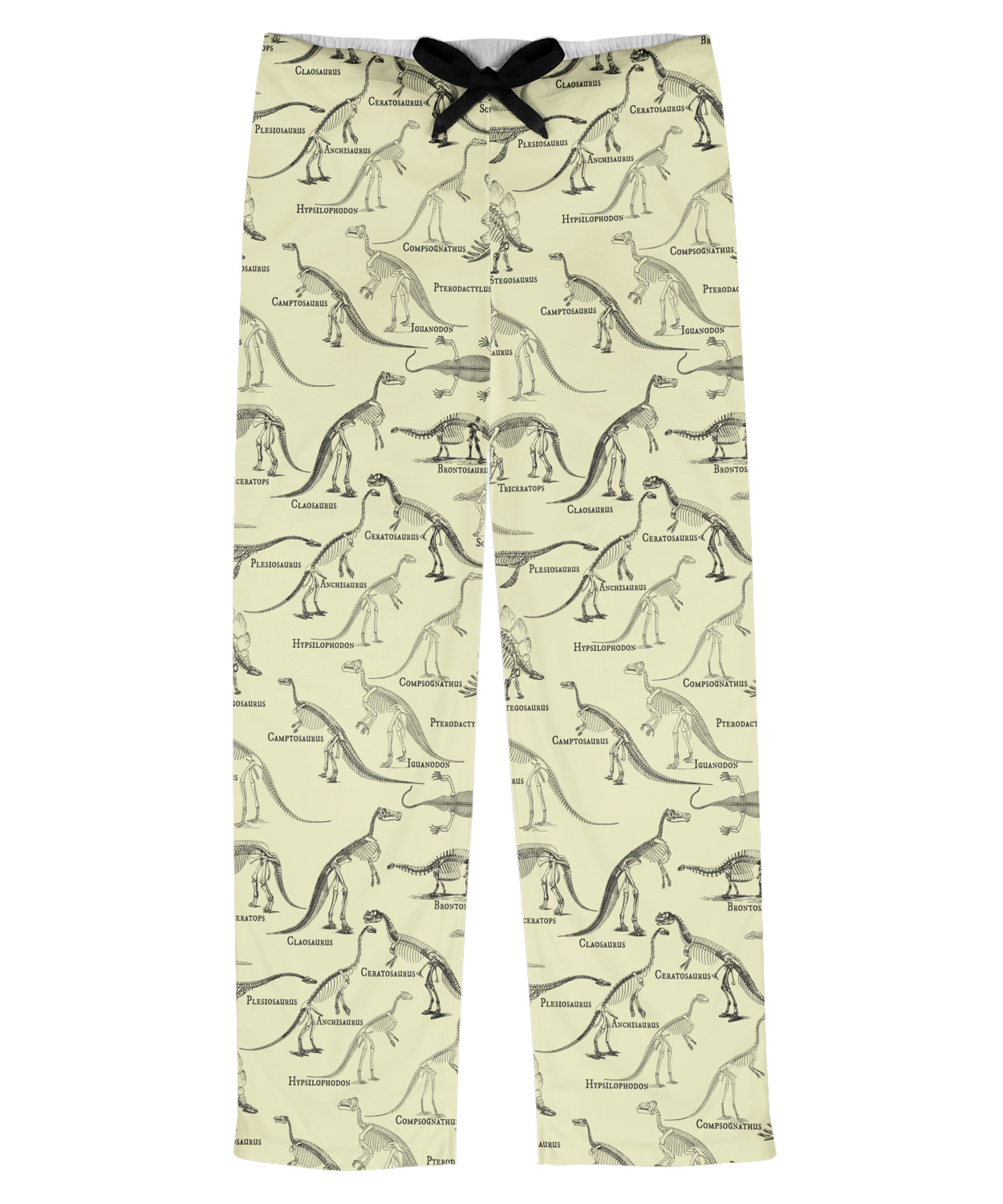 Custom Dinosaur Skeletons Mens Pajama Pants | YouCustomizeIt