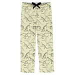 Dinosaur Skeletons Mens Pajama Pants - S