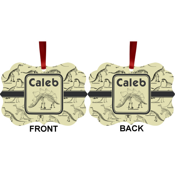 Dinosaur Skeletons Metal Benilux Ornament - Front and Back (APPROVAL)