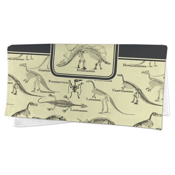 Dinosaur Skeletons Microfiber Dish Rag - FOLDED (half)