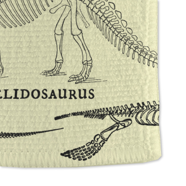 Dinosaur Skeletons Microfiber Dish Towel - DETAIL