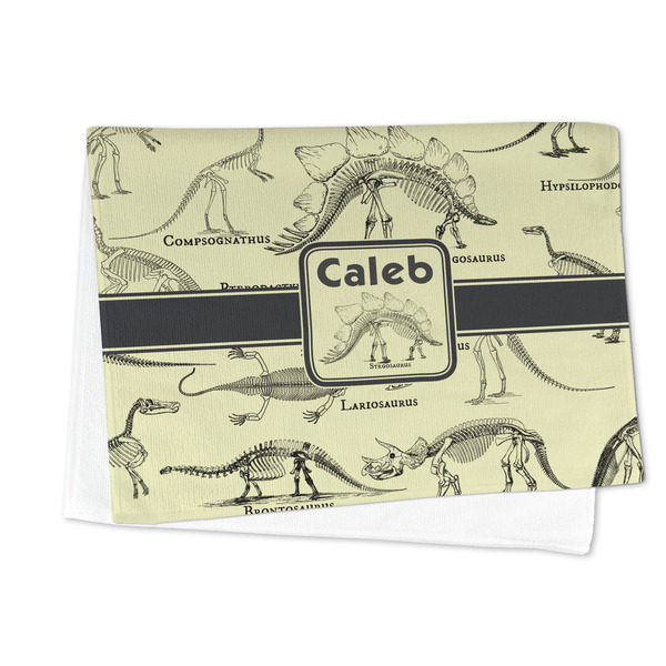 Dinosaur Skeletons Microfiber Dish Towel - FOLDED HALF