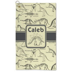 Dinosaur Skeletons Microfiber Golf Towel - Large (Personalized)