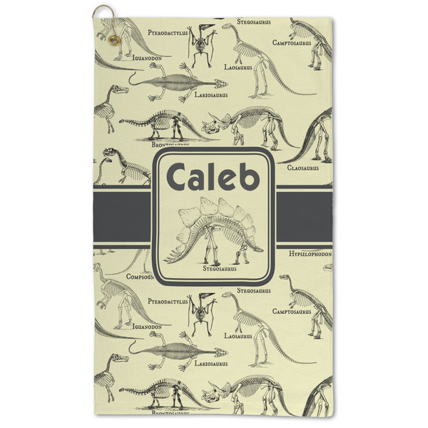 Custom Dinosaur Skeletons Microfiber Golf Towel (Personalized)