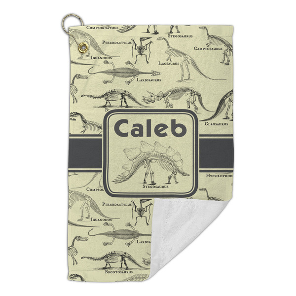 Dinosaur Skeletons Microfiber Golf Towels Small - FRONT FOLDED