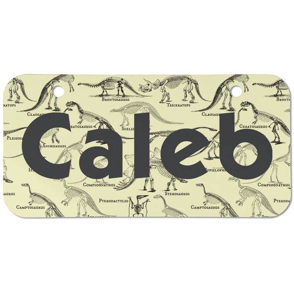 Custom Dinosaur Skeletons Mini/Bicycle License Plate (2 Holes) (Personalized)